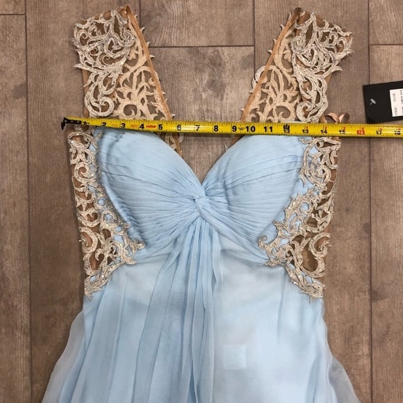 BNWT La Femme chiffon gown - Picture 8 of 12